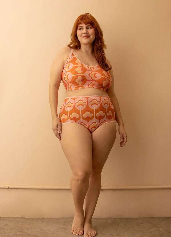 Bold - Kit 2 Hot Pants Softskin Plus Size Laranja 5