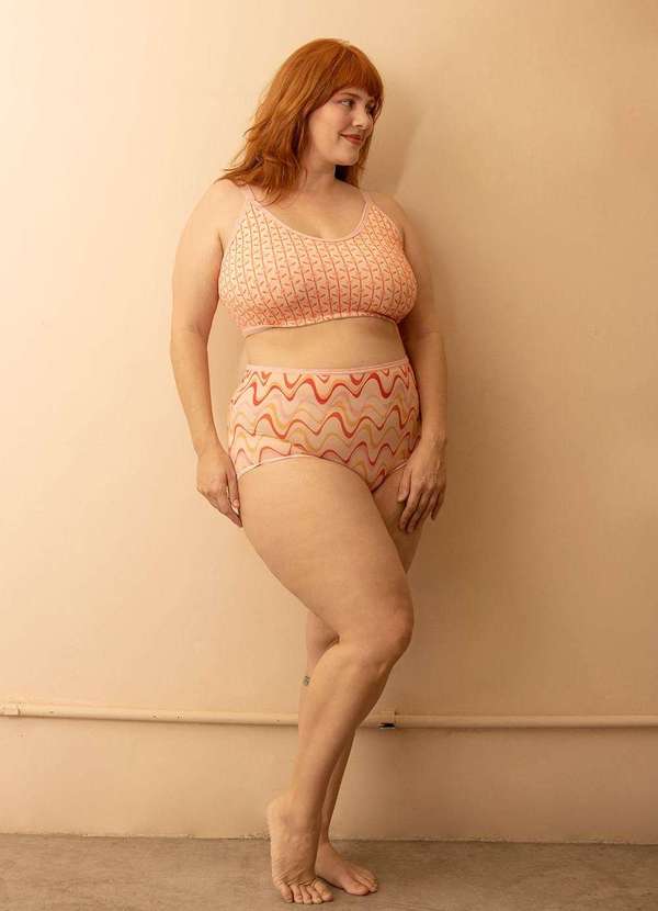 Bold - Kit 2 Hot Pants Softskin Plus Size Laranja 8