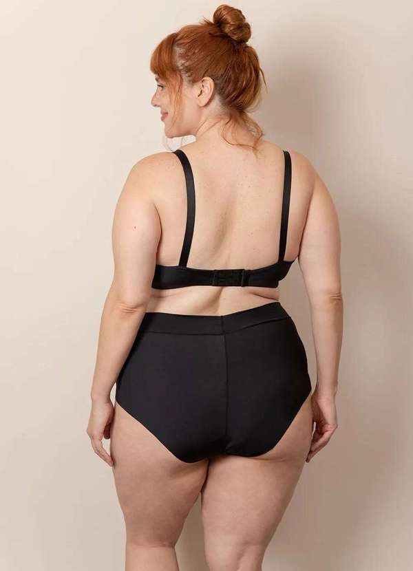 Sizély - Top Sutiã Duplo Plus Size Preto 4