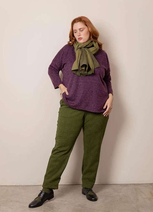 Bold - Colete Alfaiataria Brushed Plus Size Verde