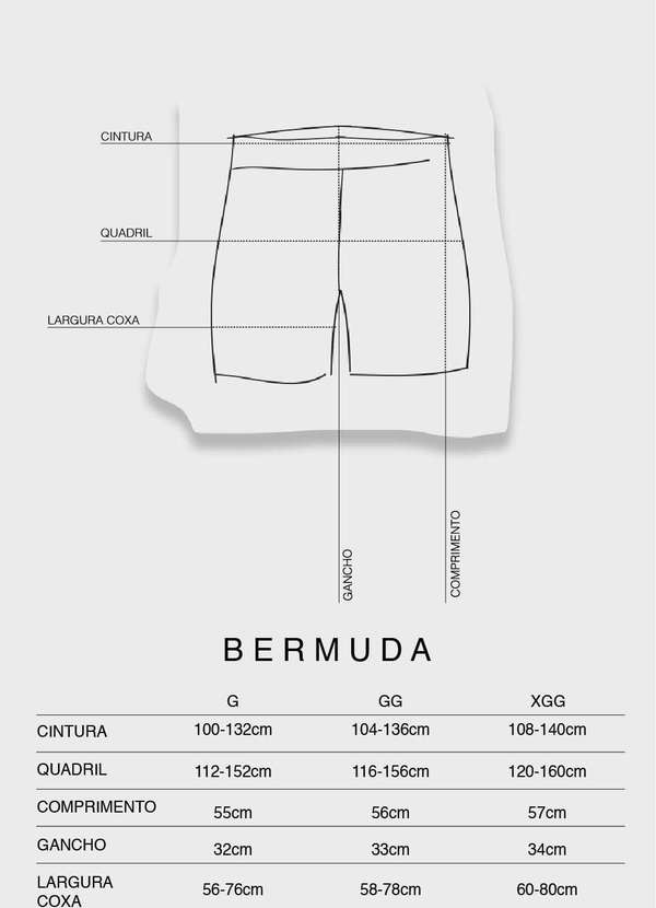 Wee! - Bermuda Ciclista Plus Size Cinza 8