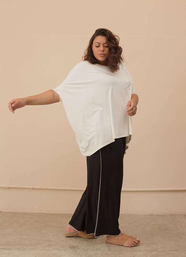 Bold - Blusa Ampla Plus Size Branco 6