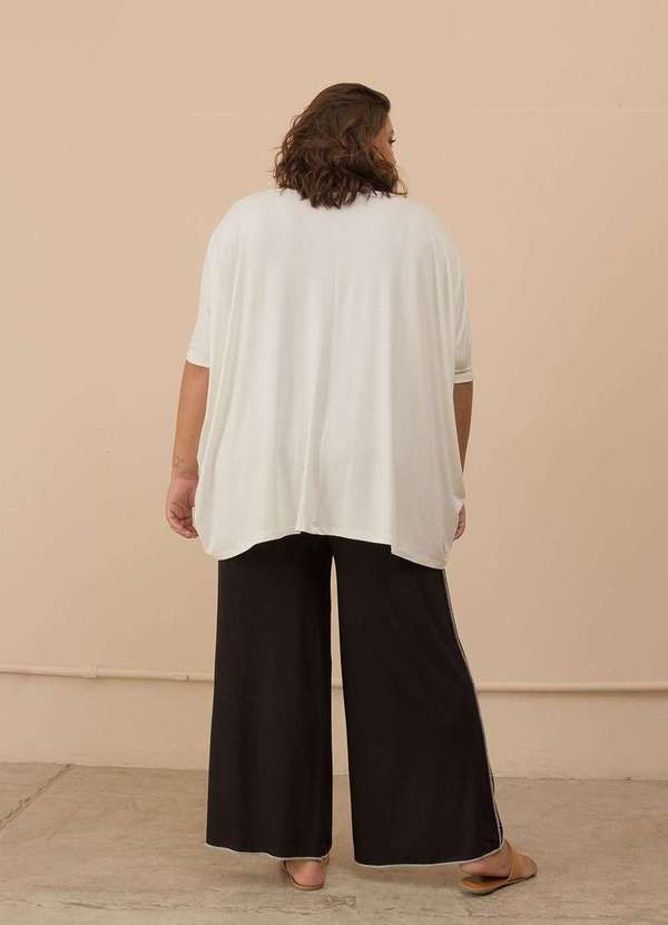Bold - Blusa Ampla Plus Size Branco 5