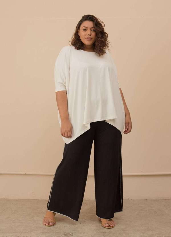 Bold - Blusa Ampla Plus Size Branco 4