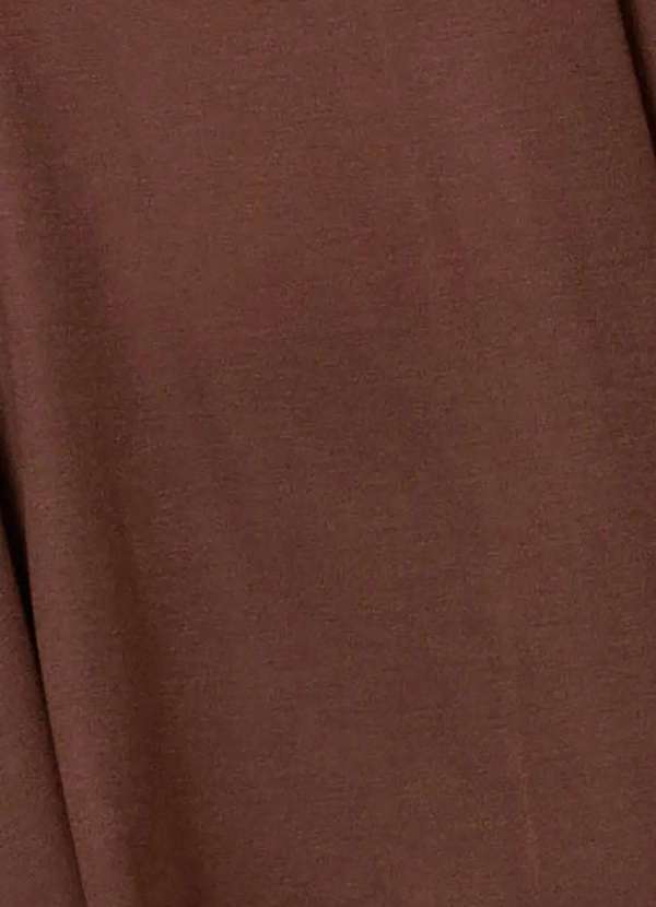 Bold - Blusa Ampla Tecido Ultra Leve Plus Size Marrom