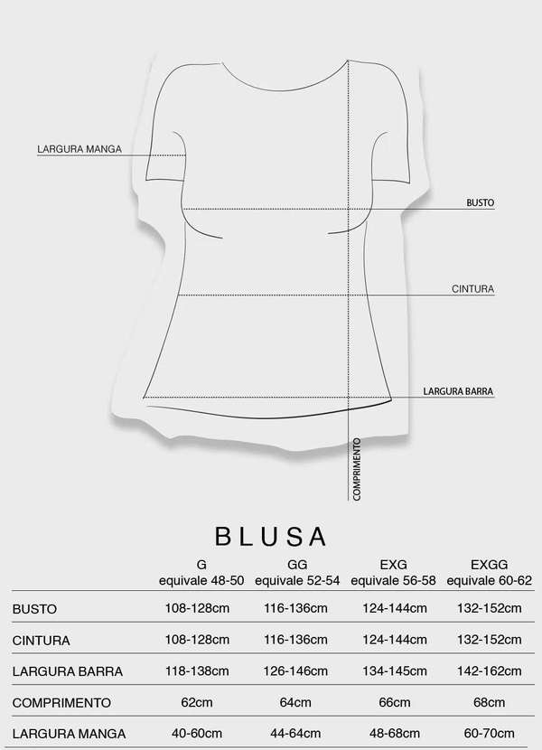 Bold - Blusa Cacharrel Evasê Plus Size Azul 5