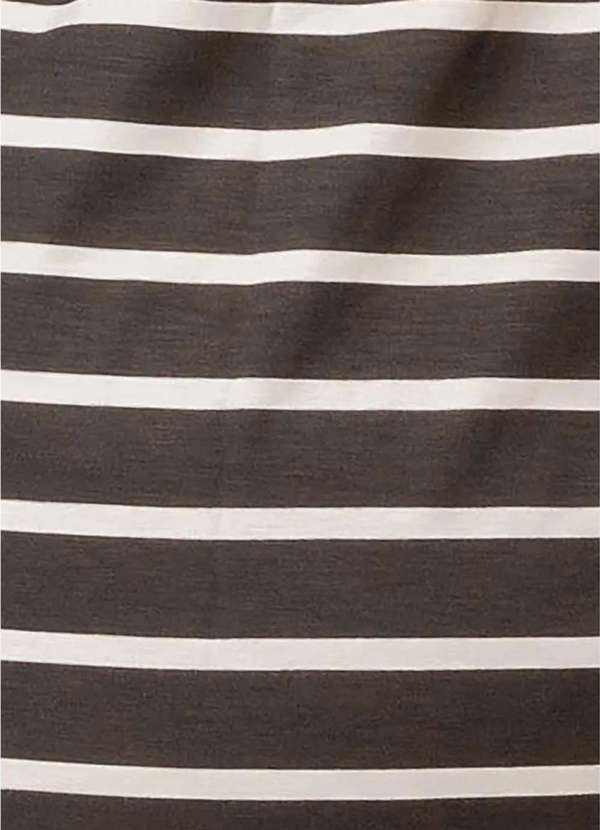 Bold - Blusa Evasê Manga Longa Listrada Plus Size Preto 12