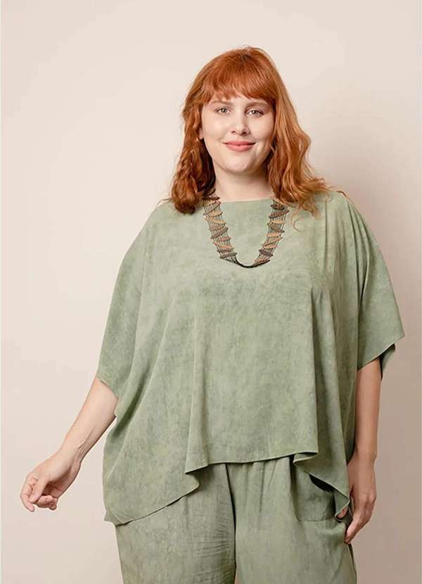 Bold - Blusa Glória Plus Size Verde