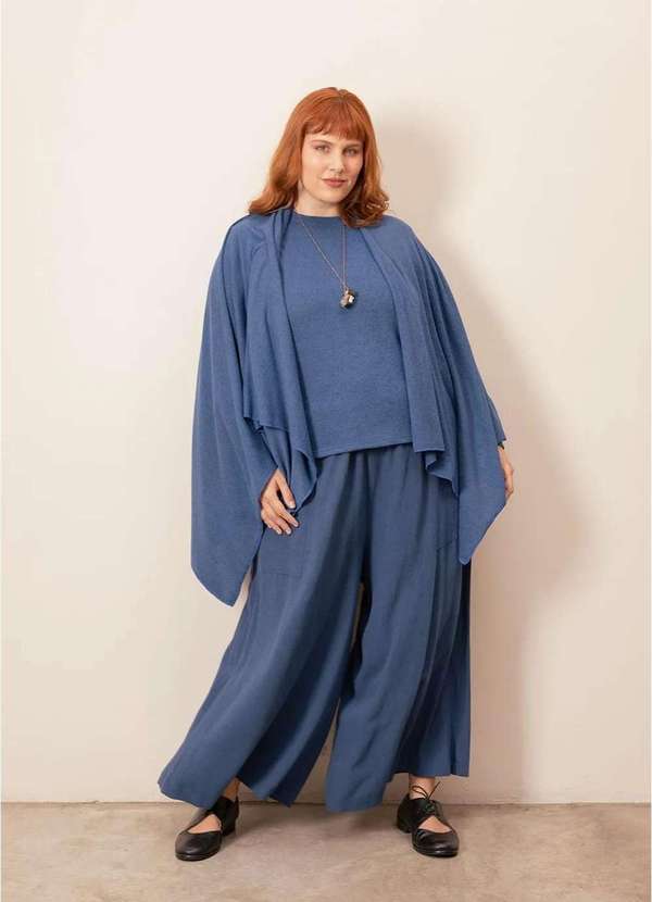 Bold - Blusa Monalisa Plus Size Azul 2