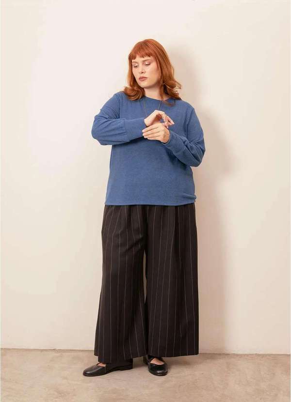 Bold - Blusa Monalisa Plus Size Azul 4