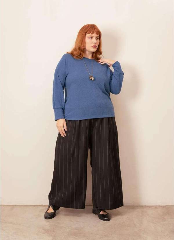 Bold - Blusa Monalisa Plus Size Azul 7