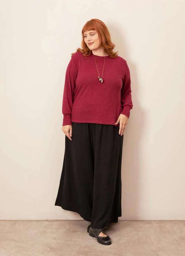 Bold - Blusa Monalisa Plus Size Vermelho