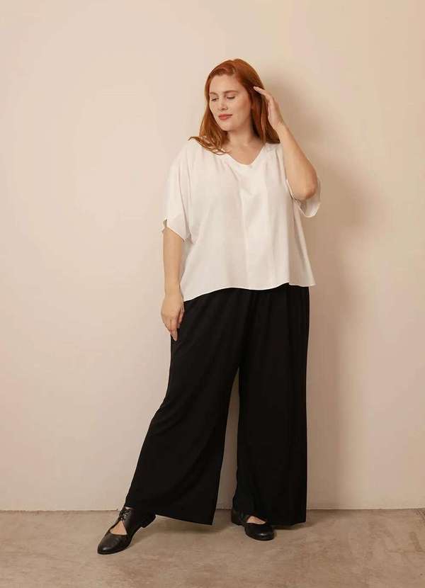 Bold - Blusa Nova Stella Plus Size Branco 2