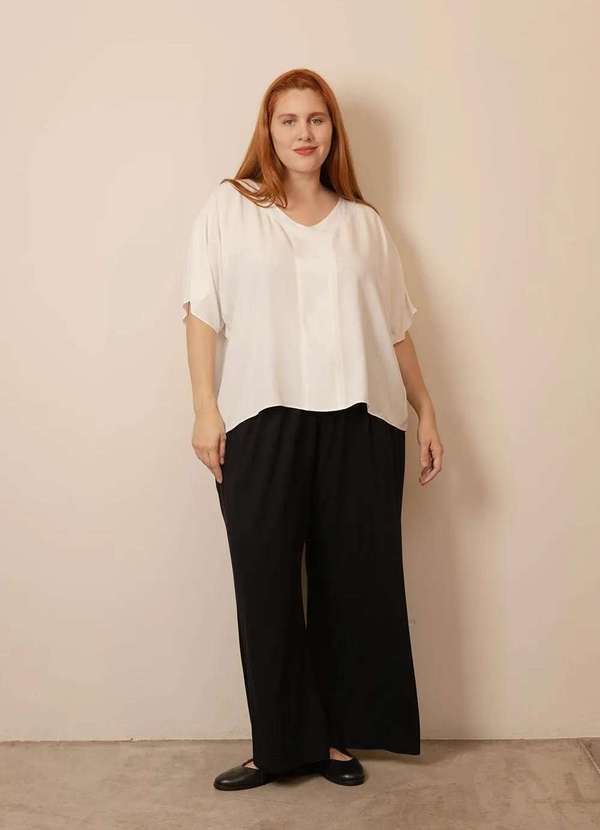 Bold - Blusa Nova Stella Plus Size Branco 4