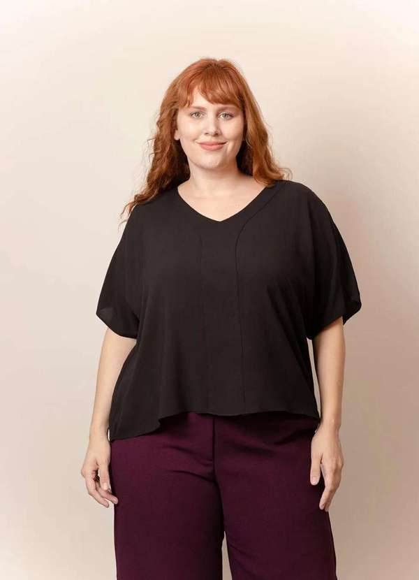 Bold - Blusa Nova Stella Plus Size Preto