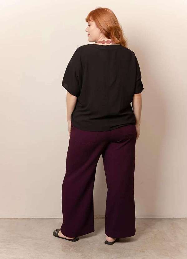 Bold - Blusa Nova Stella Plus Size Preto 4