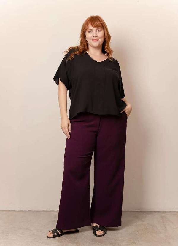 Bold - Blusa Nova Stella Plus Size Preto 5