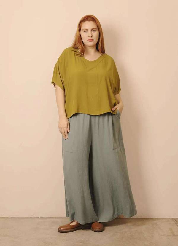 Bold - Blusa Nova Stella Plus Size Verde