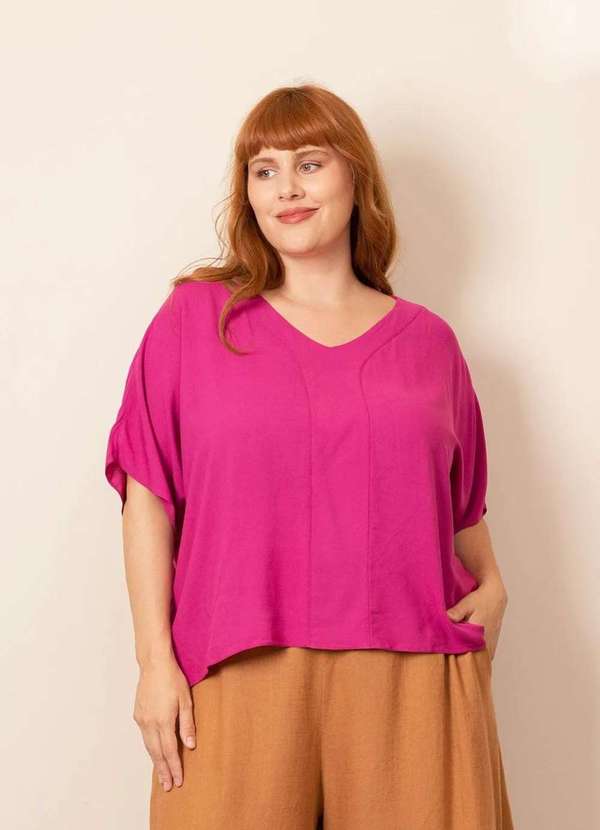 Bold - Blusa Nova Stella Plus Size Rosa