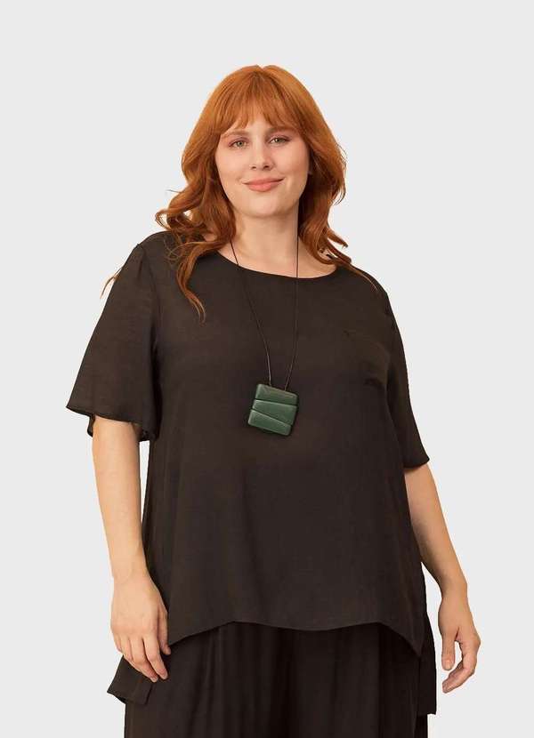 Bold - Blusa Suzana Plus Size Preto