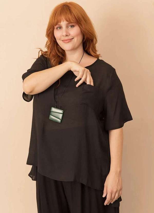 Bold - Blusa Suzana Plus Size Preto 2