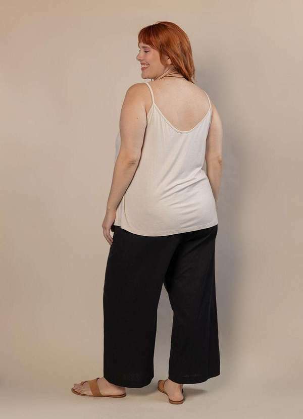 Bold - Regata Evasê Plus Size Branco 3