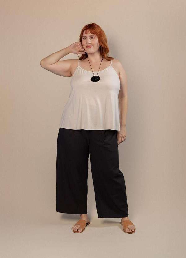 Bold - Regata Evasê Plus Size Branco 4