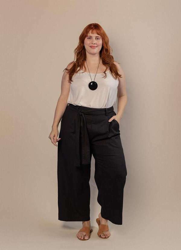 Bold - Regata Evasê Plus Size Branco 6