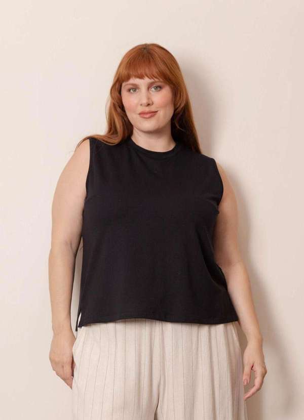 Bold - Regata Irene Plus Size Preto 4