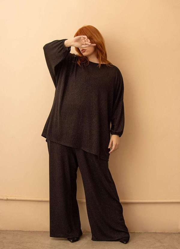 Bold - Sobre Legging Maya Plus Size Preto