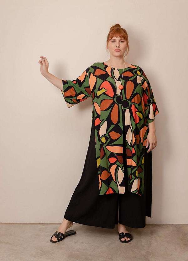 Bold - Túnica Eloá Plus Size Verde 3