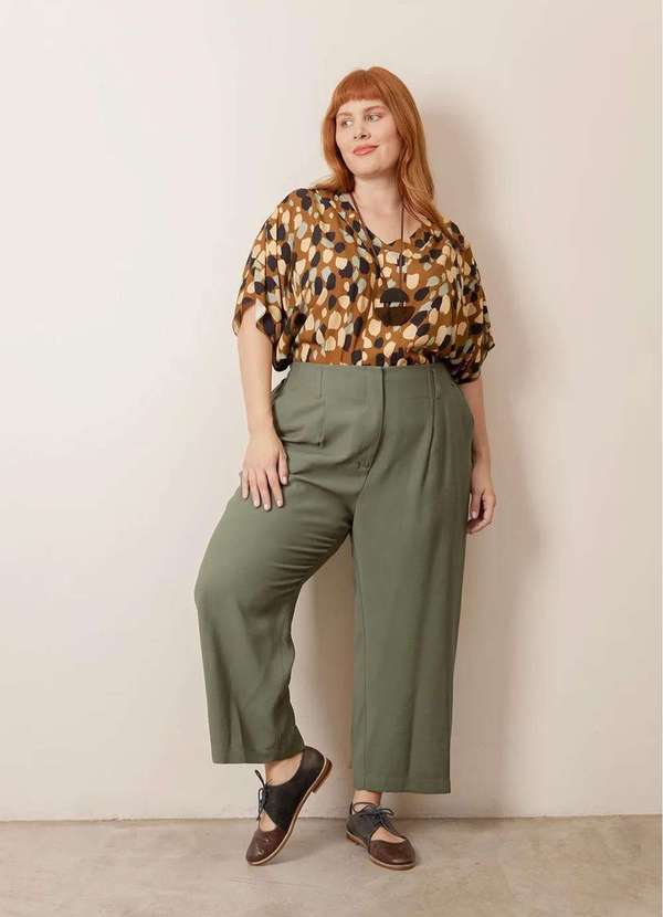 Bold - Calça Alfaiataria Doha Plus Size Verde 4
