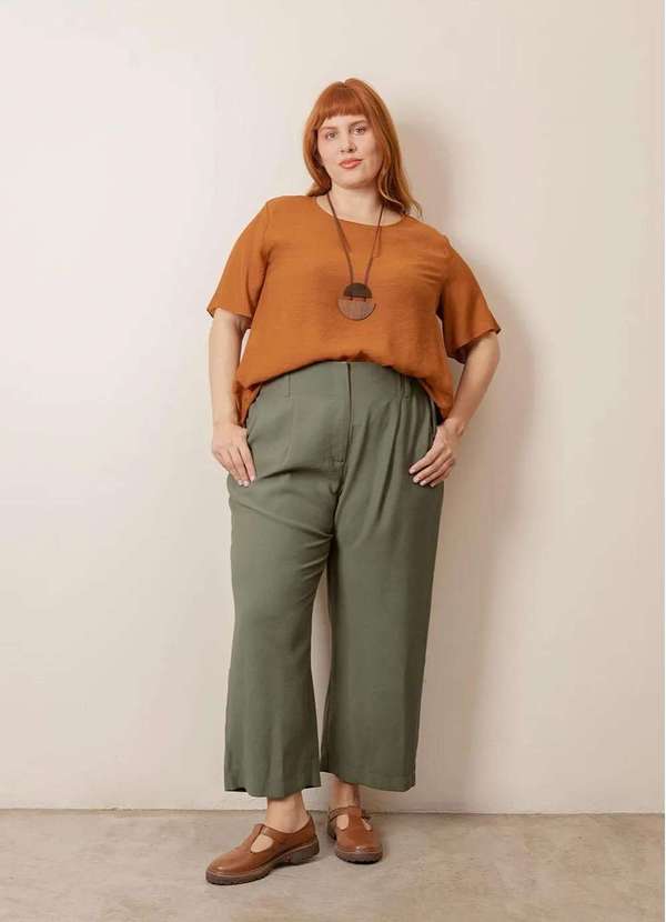 Bold - Calça Alfaiataria Doha Plus Size Verde 5