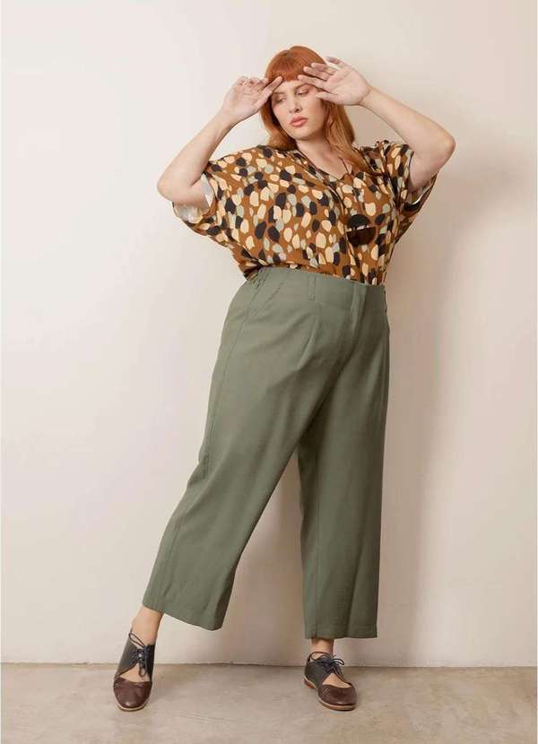 Bold - Calça Alfaiataria Doha Plus Size Verde 6