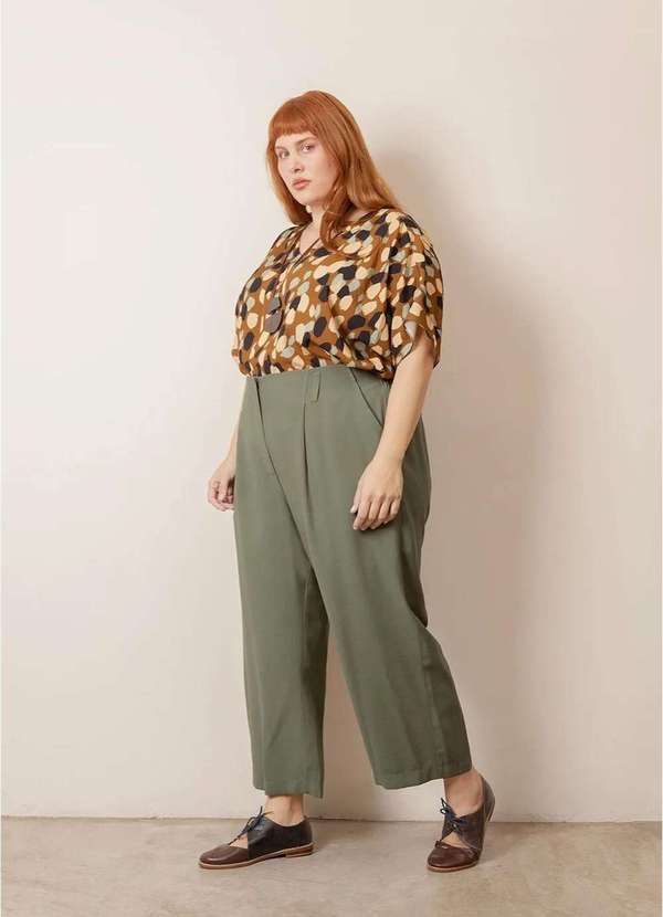 Bold - Calça Alfaiataria Doha Plus Size Verde 7