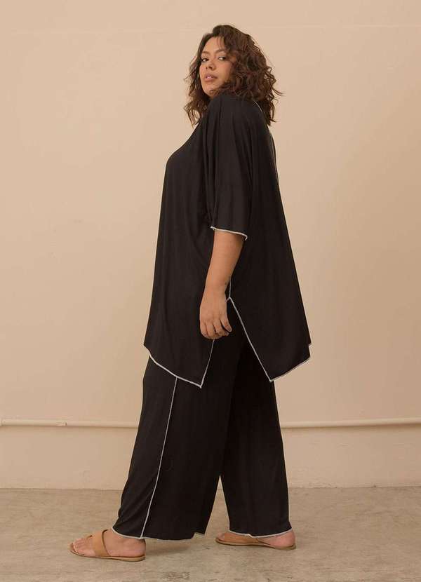 Bold - Calça Overlouco Plus Size Preto