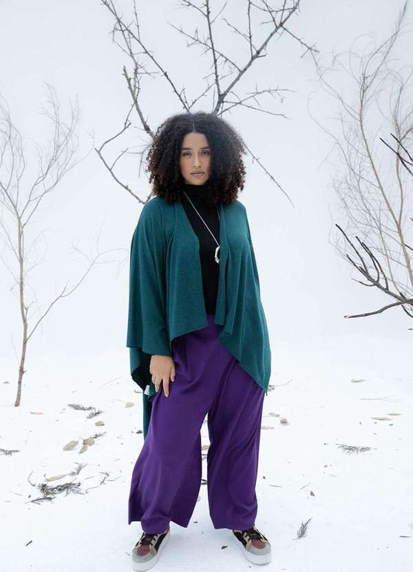 Bold - Calça Pantalona Alfaiataria Plus Size Roxo 3