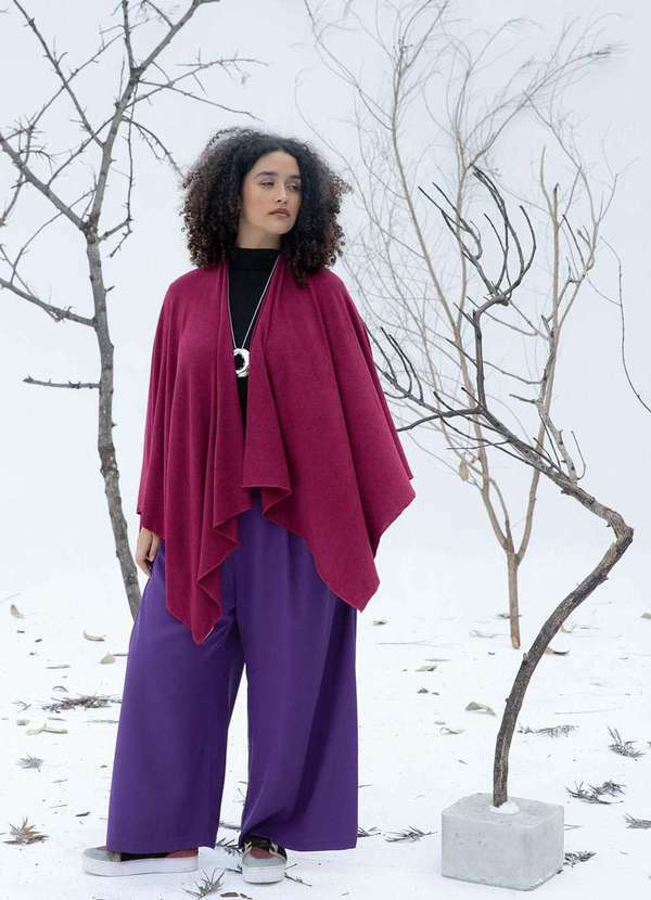 Bold - Calça Pantalona Alfaiataria Plus Size Roxo 2