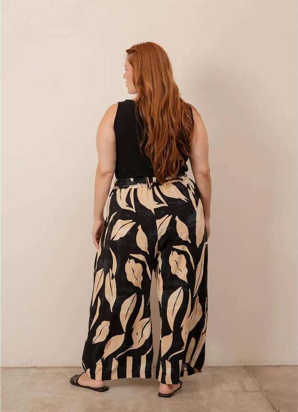 Bold - Calça Pantalona Laís Plus Size Preto 2