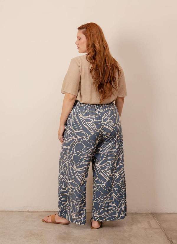 Bold - Calça Pantalona Laís Plus Size Azul 6