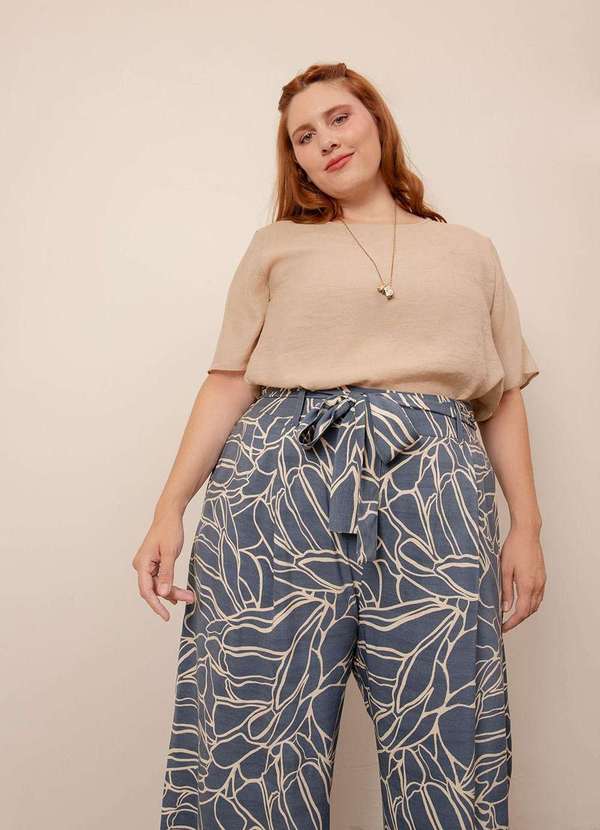 Bold - Calça Pantalona Laís Plus Size Azul 7