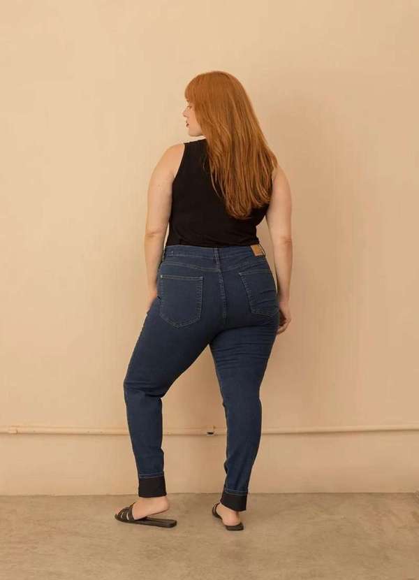 Bold - Calça Skinny Plus Size Azul 4