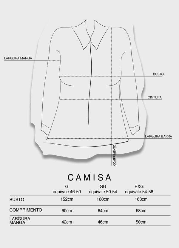 Bold - Camisa Débora com Pespontos Plus Size Preto 9