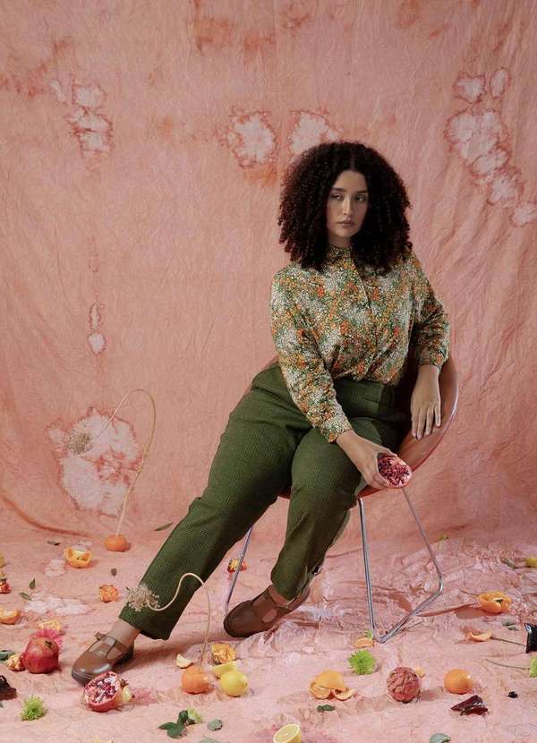 Bold Camisaria - Camisa Evasê Viscose Plus Size Verde 9