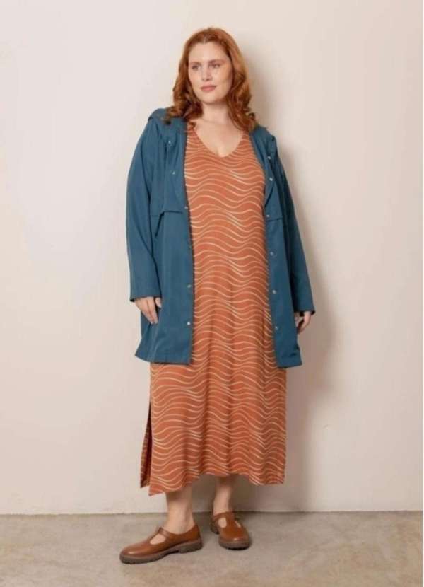 Bold - Capa Heloísa Corta Vento Plus Size Azul