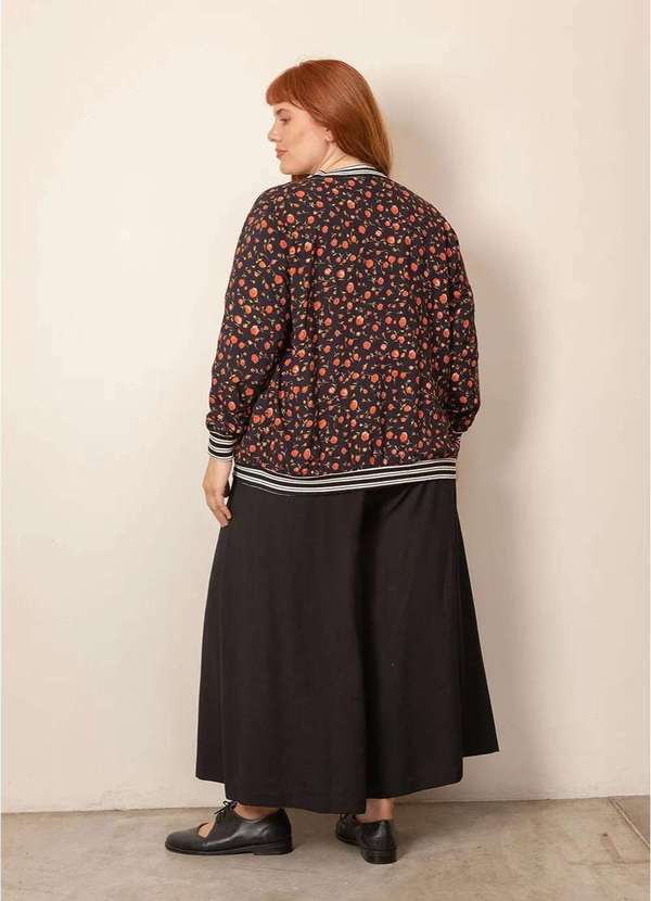 Bold - Jaqueta Bomber Viscose Plus Size Vermelho 2