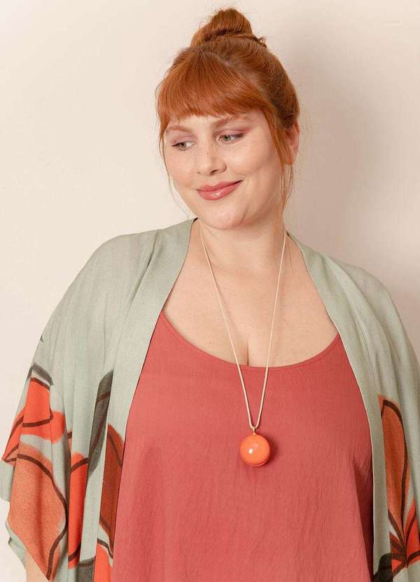 Bold - Kimono Longo Yumi Plus Size Verde 6