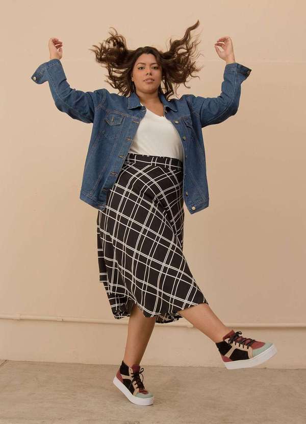 Bold - Jaqueta Jeans Plus Size Azul 3