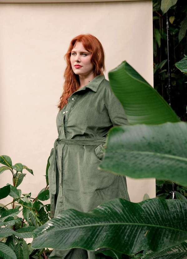 Bold - Parka Alfaitaria Veludo Cotelê Plus Size Verde