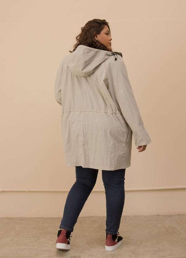 Bold - Parka Nina Corta-Vento Plus Size Cinza 3